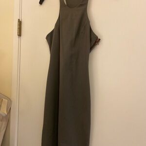 T by Alexander Wang Racerback Gray Midi Dress